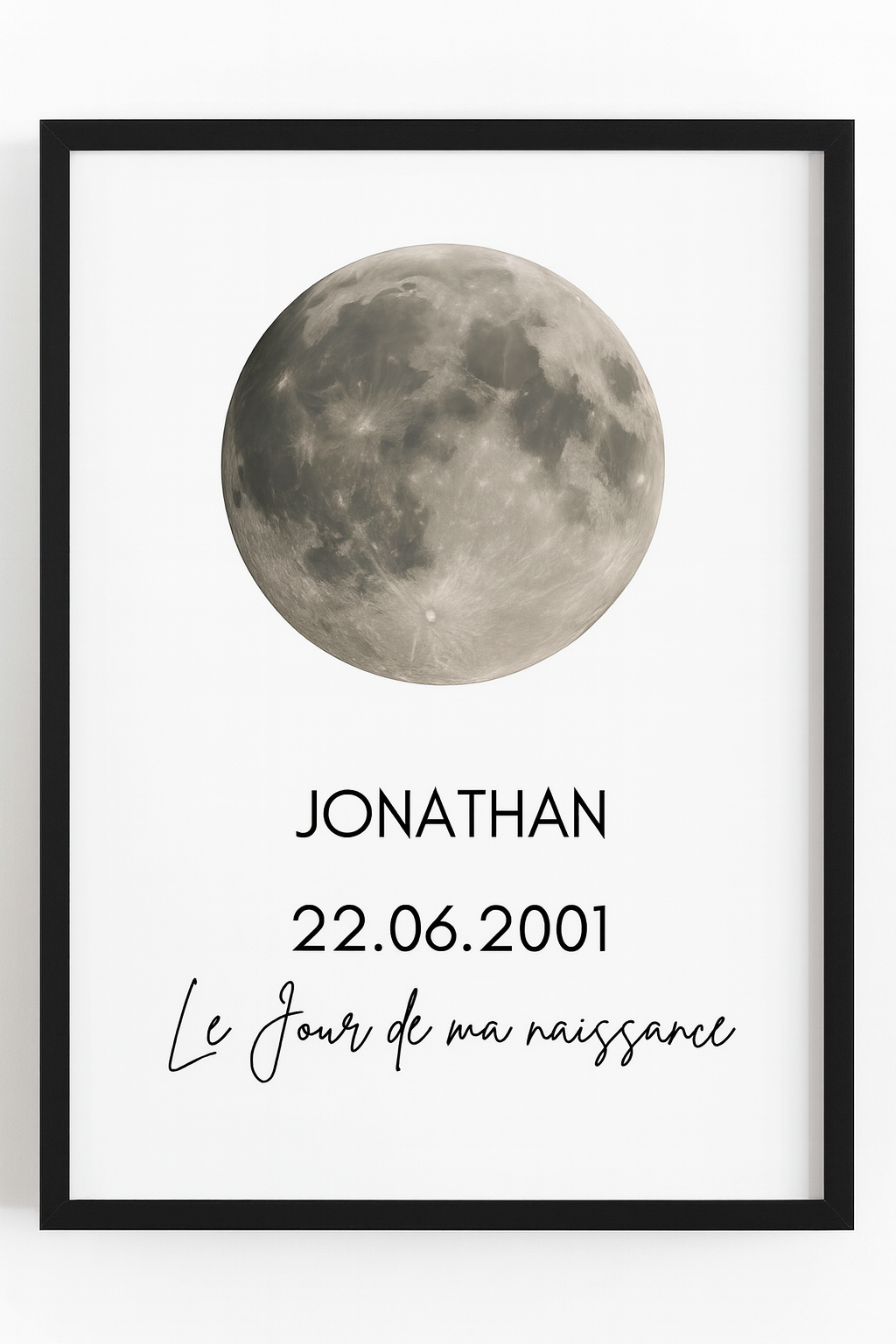 Tableau de naissance cadre de Lune